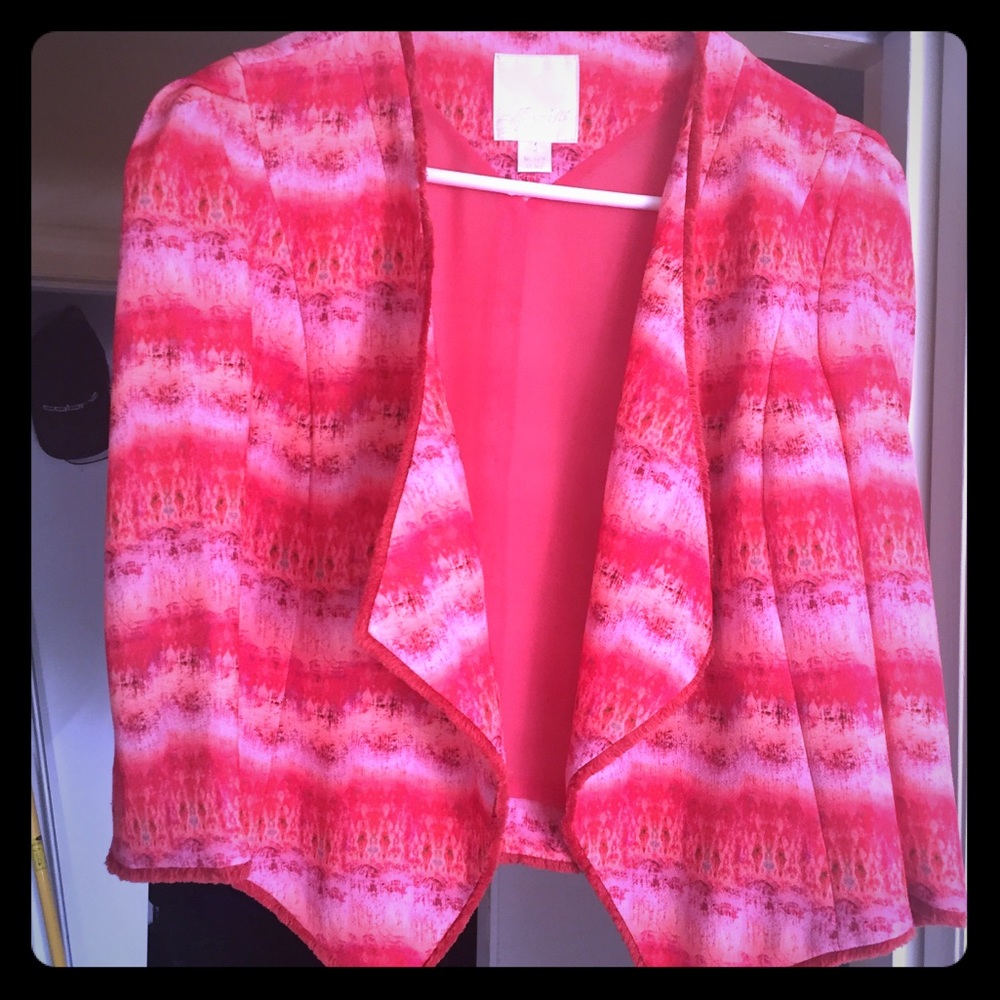 Pink silk jacket